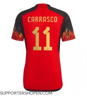 Belgien Yannick Carrasco #11 Hemma Matchtröja VM 2022 Kortärmad